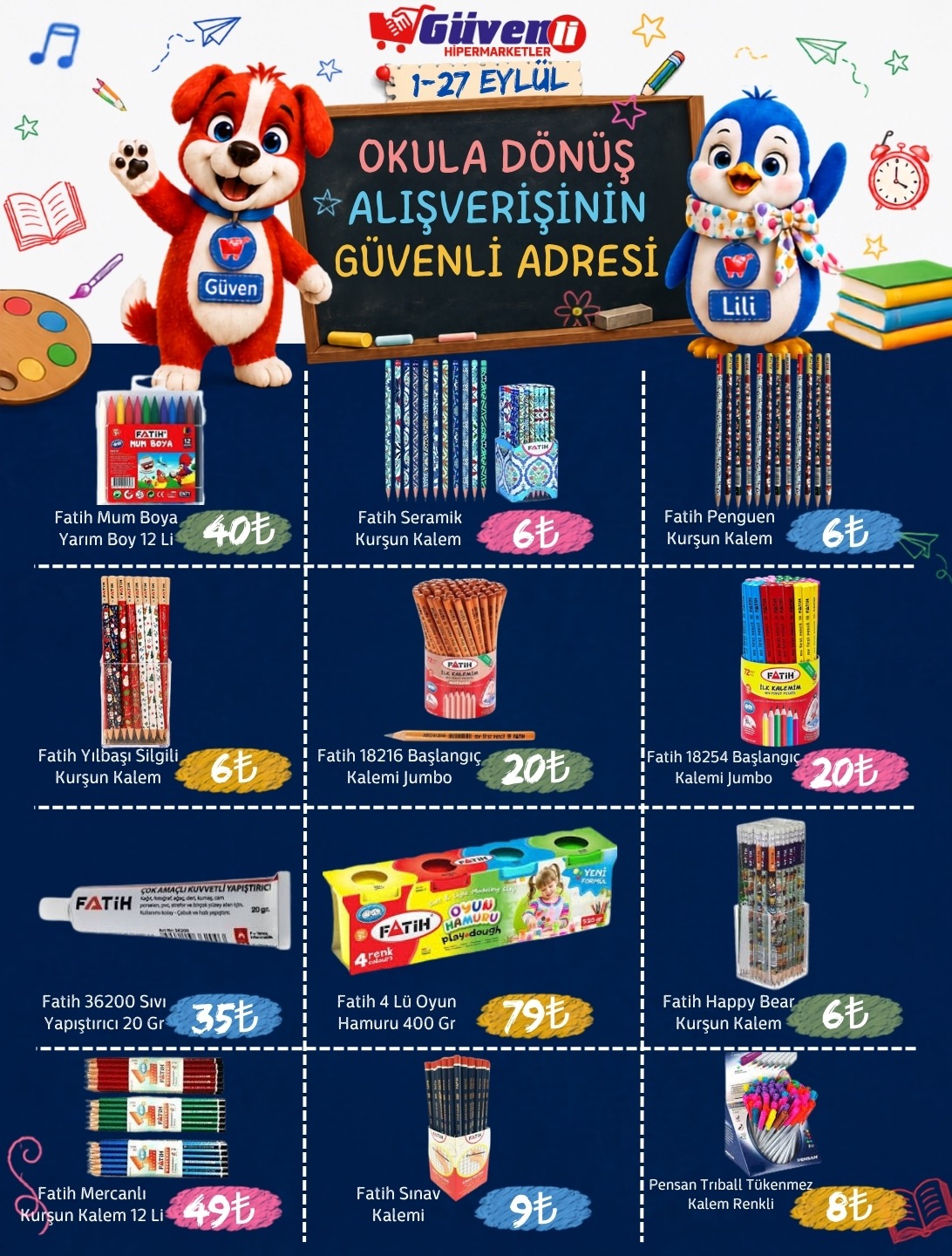 Okula Dönüş Kırtasiye Fırsatları